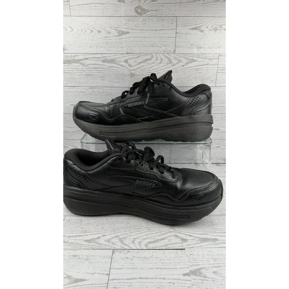 Brooks Ghost Max Leather 1104432E072 Black 10 2E Mens Sneaker Running Shoes #510